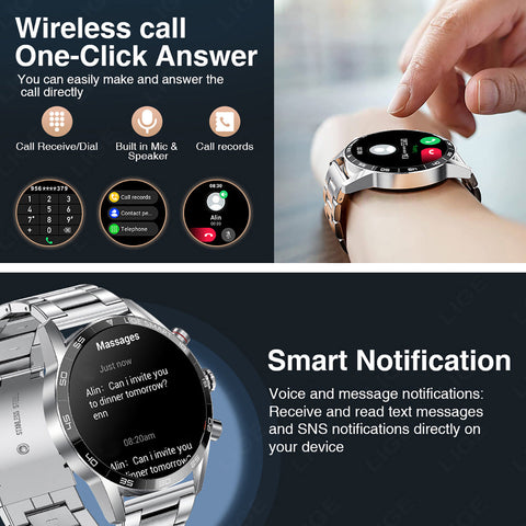 Smart Blood Pressure Heart Rate Bluetooth Multifunctional watch