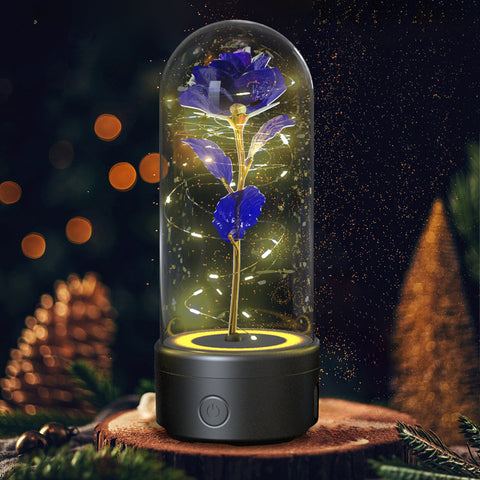 Creative 2 In 1 Rose Flowers LED Light And Bluetooth-compatible