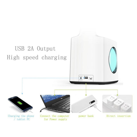 Study Lamp USB Charging & Screen, Calendar&Colors
