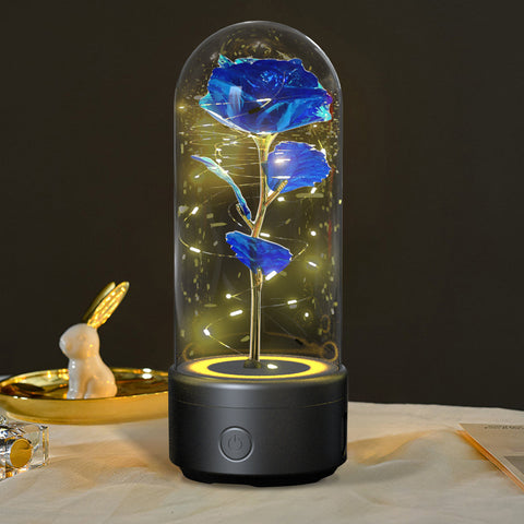 Creative 2 In 1 Rose Flowers LED Light And Bluetooth-compatible