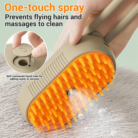 Cat Steam Brush Steamy Dog Brush 3 In 1