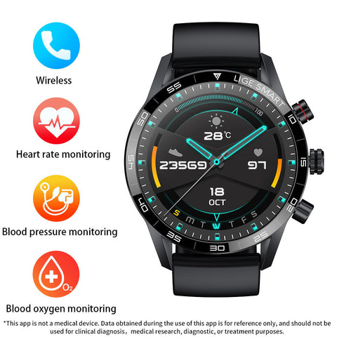 Smart Blood Pressure Heart Rate Bluetooth Multifunctional watch