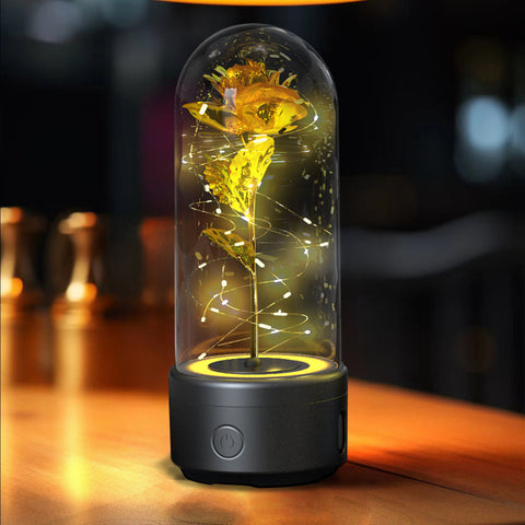 Creative 2 In 1 Rose Flowers LED Light And Bluetooth-compatible