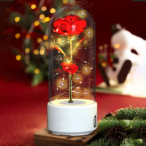 Creative 2 In 1 Rose Flowers LED Light And Bluetooth-compatible