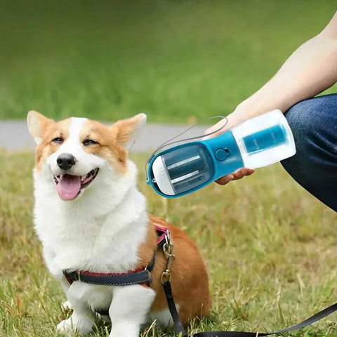 Pet Water Drinking Cup & Food Garbage Bag 3-in-1