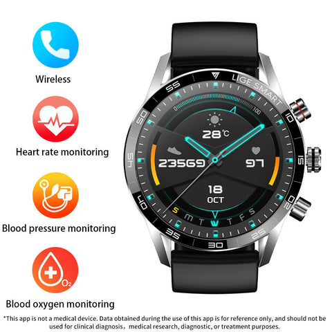 Smart Blood Pressure Heart Rate Bluetooth Multifunctional watch