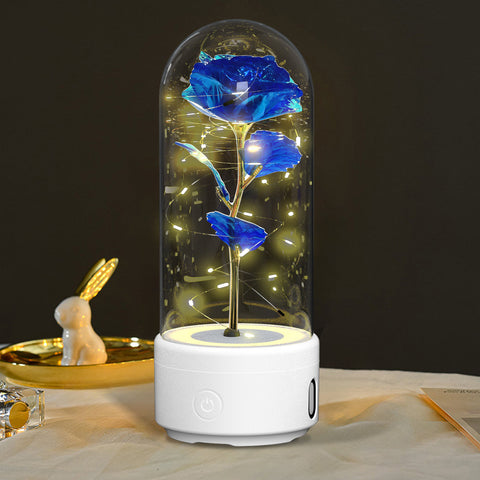 Creative 2 In 1 Rose Flowers LED Light And Bluetooth-compatible