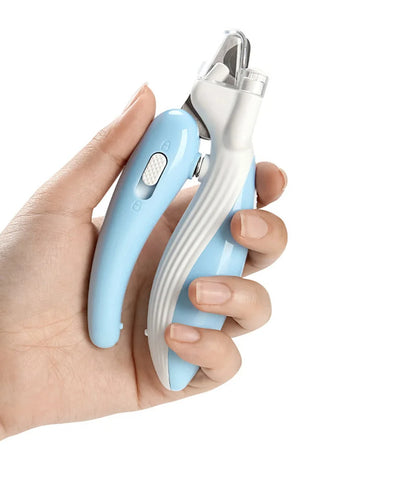 Pet Nail Clippers with LED Electric Nail Grinder LED Light Pet Nail Clippers
