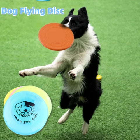 Silicone Flying Saucer Pets Toy
