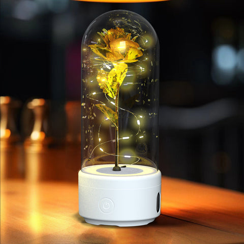 Creative 2 In 1 Rose Flowers LED Light And Bluetooth-compatible